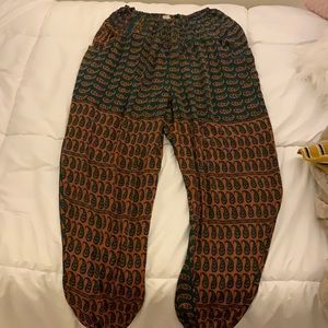 Paisley elephant pants